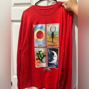 Red Graphic Kids Shirt